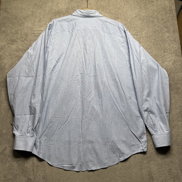 Vintage Burberrys Blue Micro Check Button Down Shirt Classic Preppy L - Picture 7 of 8